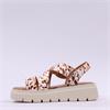 Una Healy Replay Chunky Sole Sandal - Beige Leopard Combi
